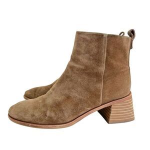 Tory Burch Casual Zip Up Booties in River Rock